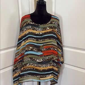 Multicolor Striped Women's Top